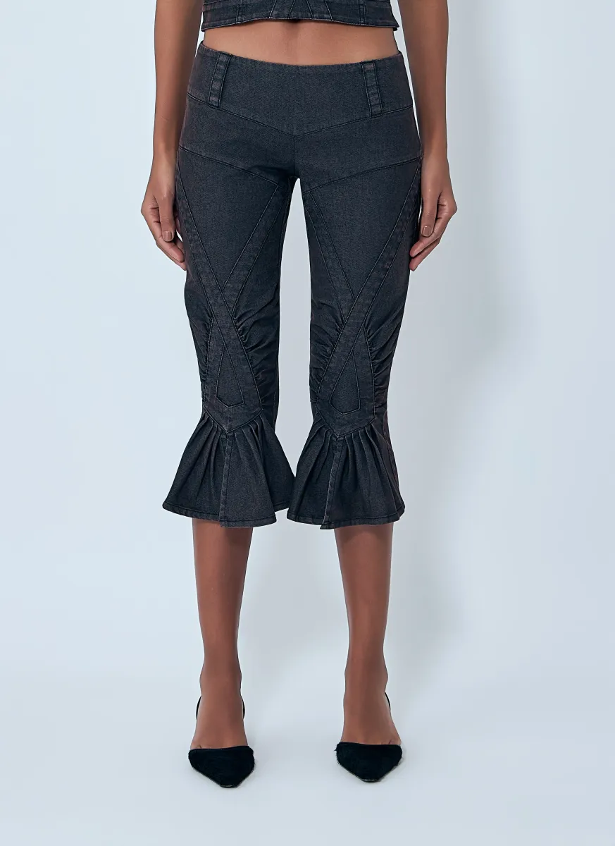 Cropped Flared Jeans