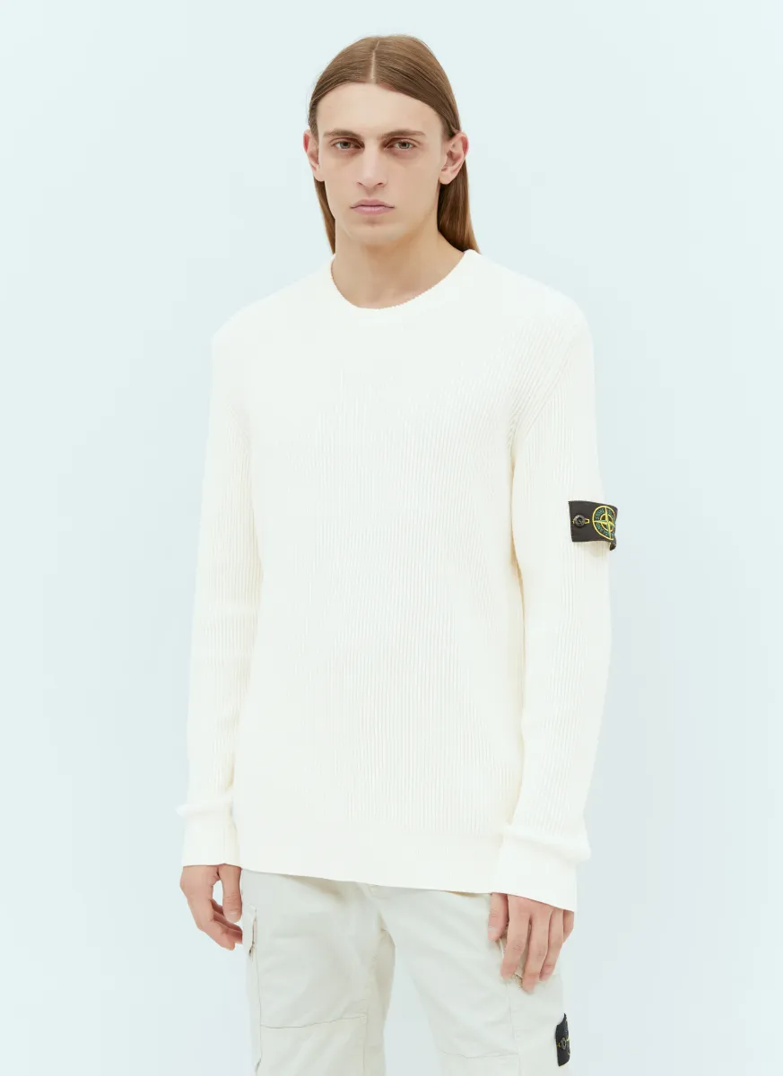 Compass Patch Rib Sweater