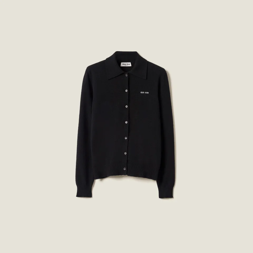Cashmere knit cardigan