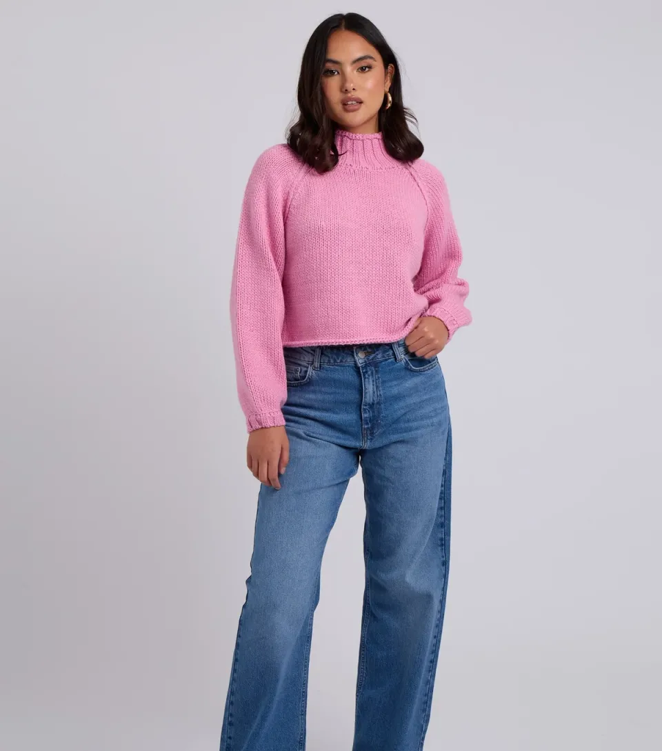 Women's Pink Exposed Sea Jumper