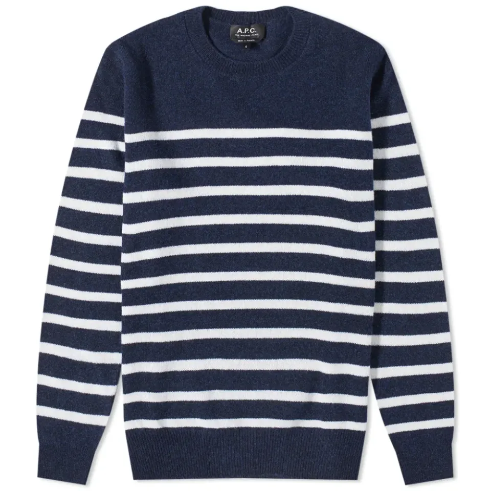 A.P.C. Travis Stripe Crew Knit