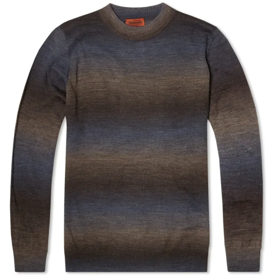 Space Dyed Degrade Crew Knit