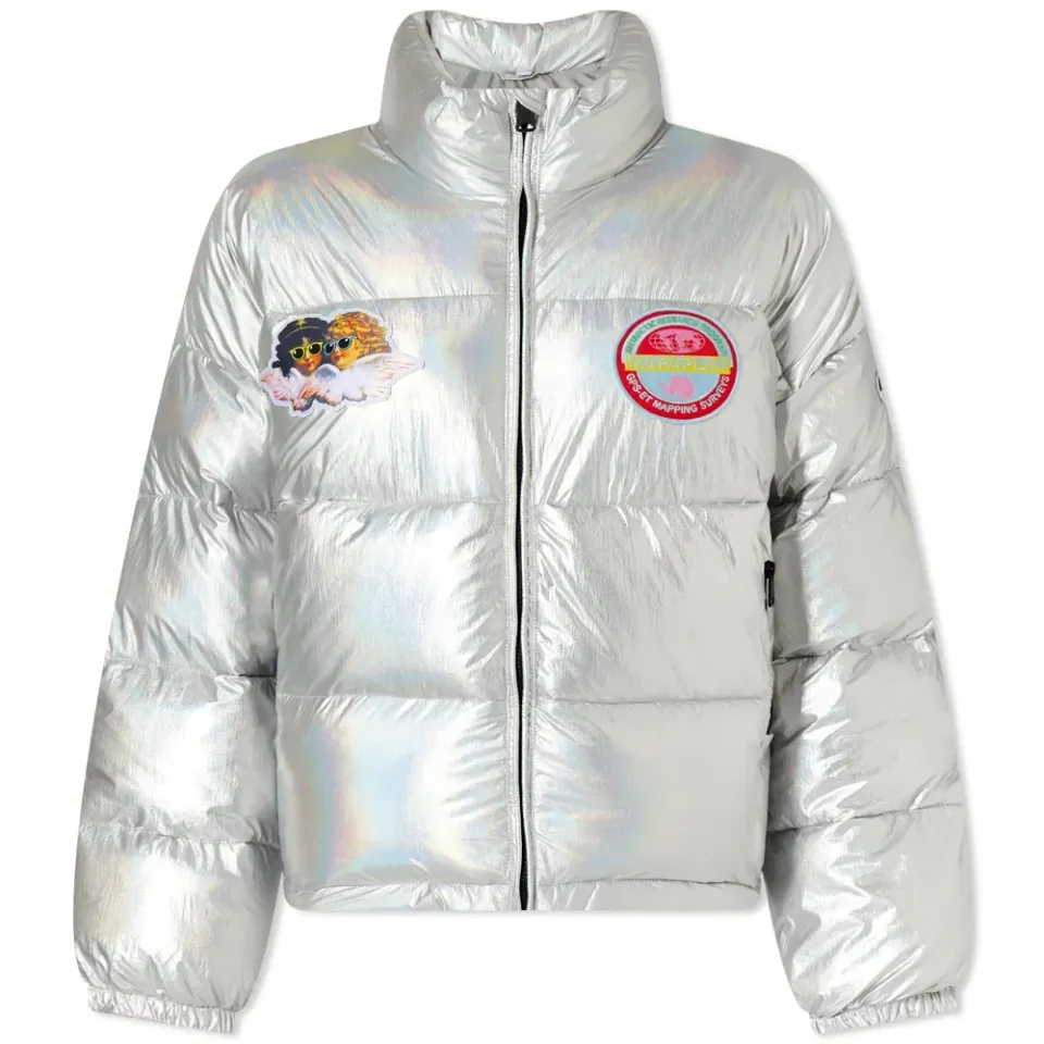 x Fiorucci Logo Puffer Jacket