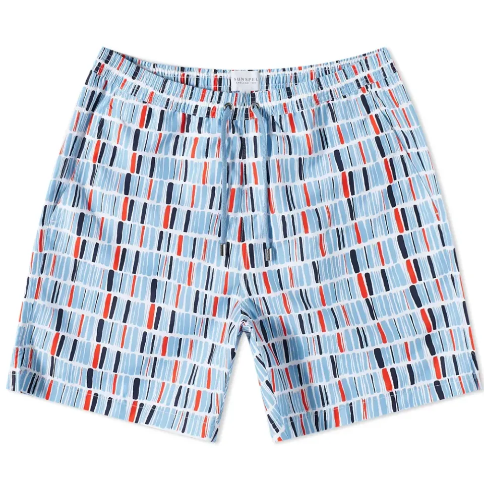 Tile Print Swim Shorts