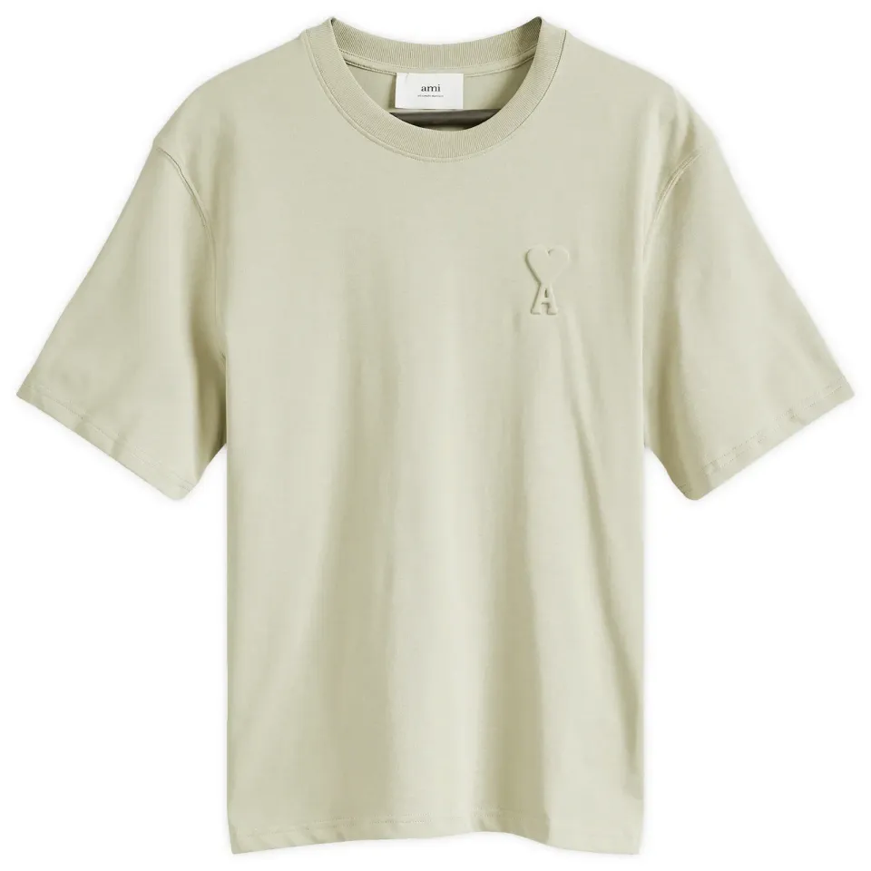 AMI Embossed Heart T-Shirt