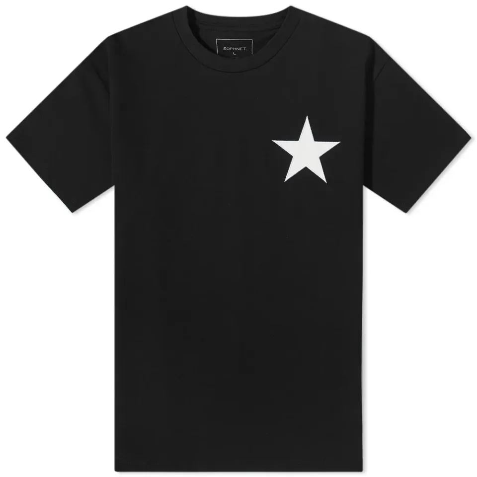 SOPHNET. Star Patch Crew Neck Tee