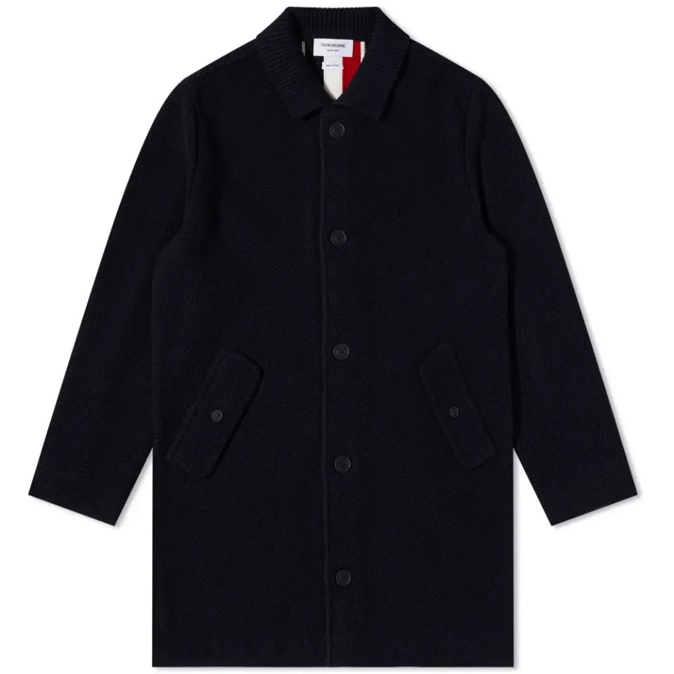 Classic Coat With Rib Back Stripe