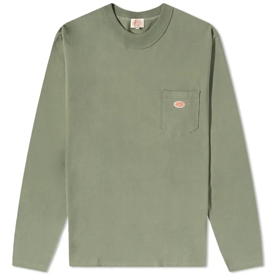 Long Sleeve Logo Pocket Tee