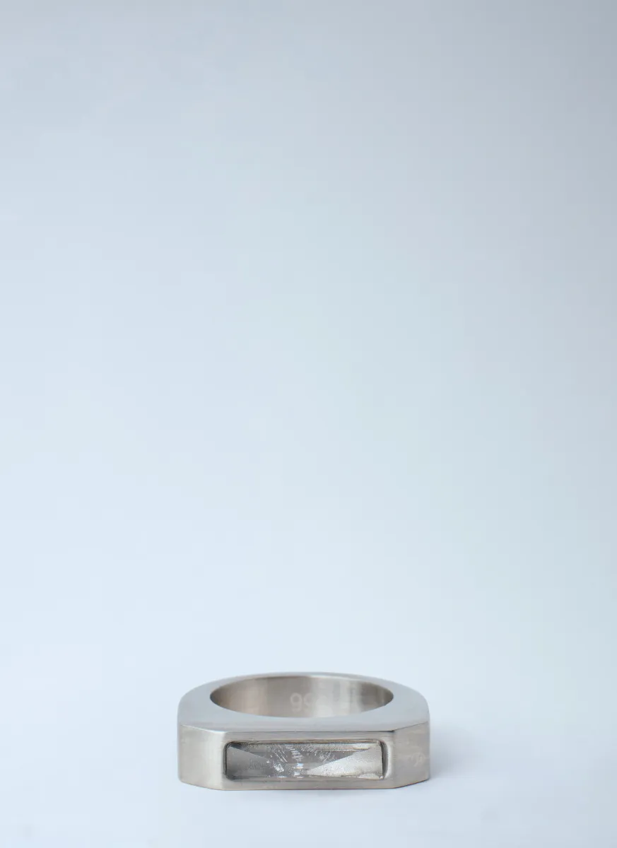Pyramid Palladium Brass Ring