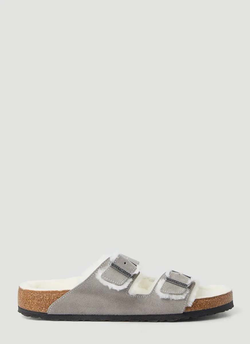Arizona Shearling Two Strap Sandals