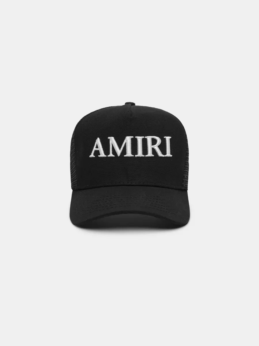 CORE LOGO TRUCKER HAT - Black