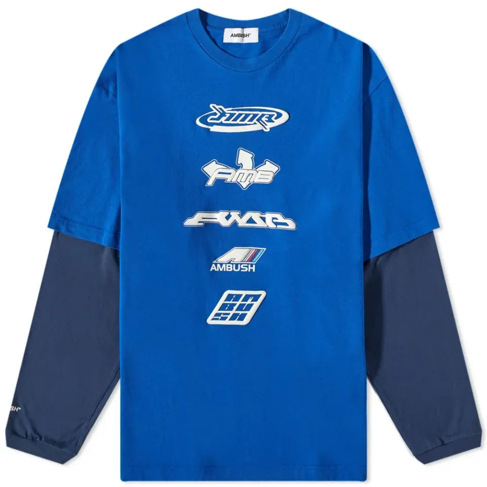 Long Sleeve Graphic Mix T-Shirt