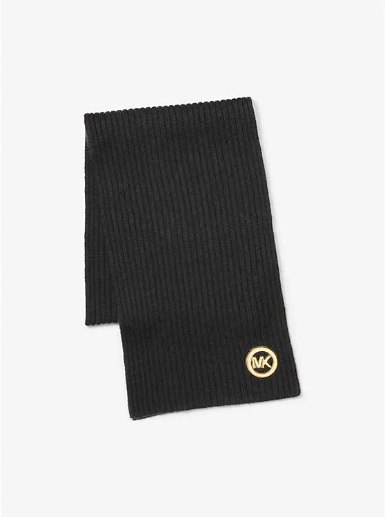 Ribbed Wool Scarf