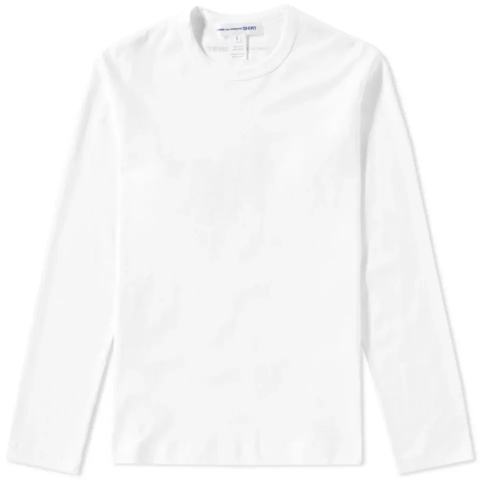 Comme des Garcons SHIRT Long Sleeve Rear Print Logo Tee