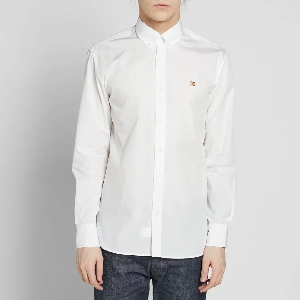 Maison Kitsuné Button Down Classic Poplin Shirt