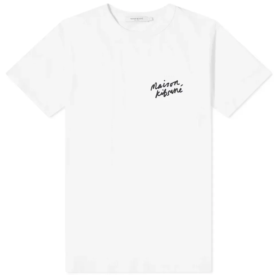 Maison Kitsuné Mini Logo Handwriting T-Shirt