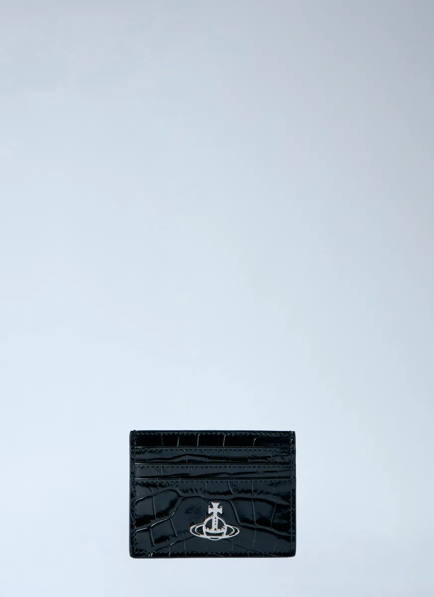 Embossed Leather Card Holder