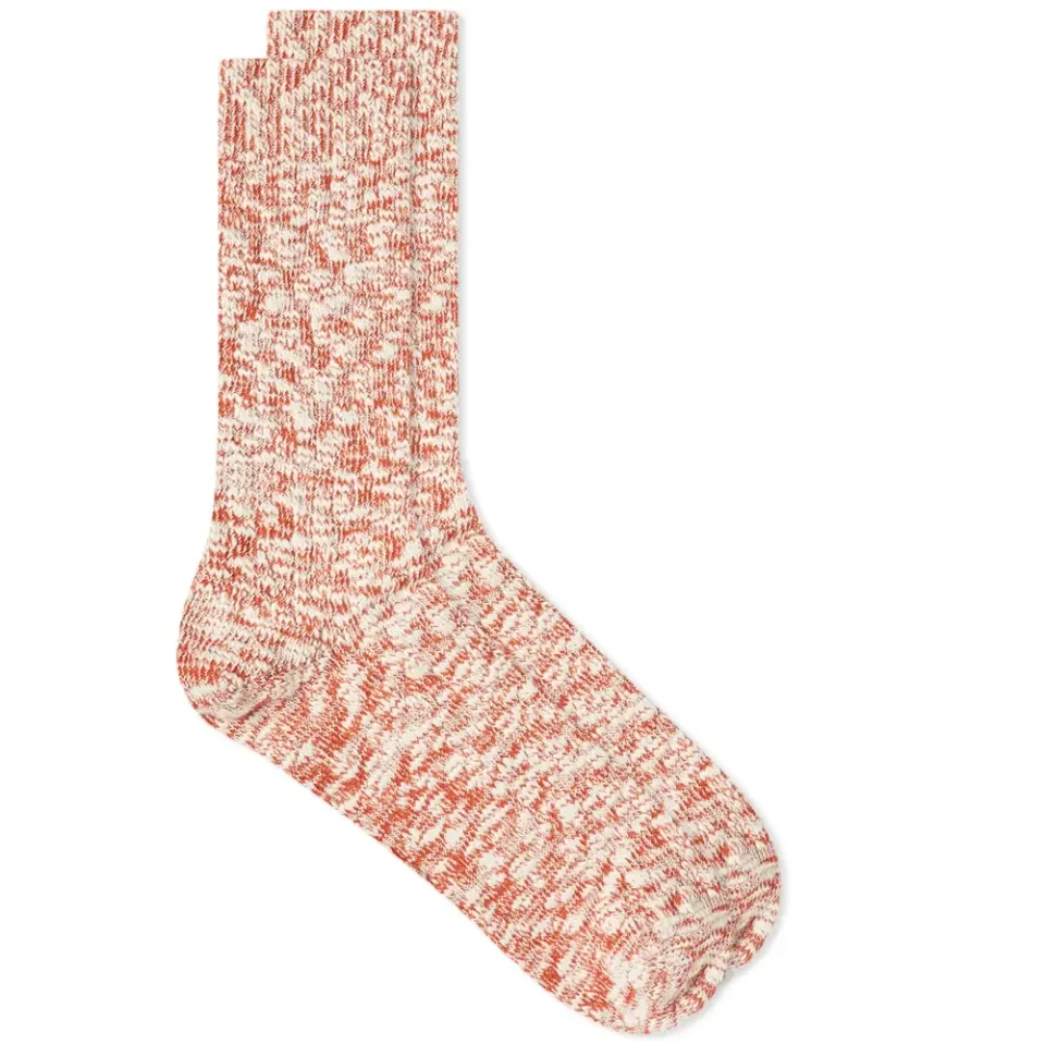 Light Weight Slub Crew Sock