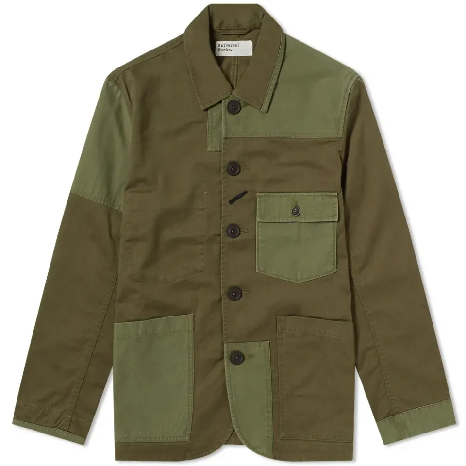 Twill Patched Bakers Jacket