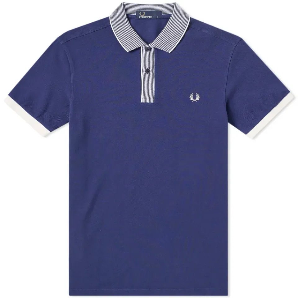 Fred Perry Stripe Collar Pique Polo