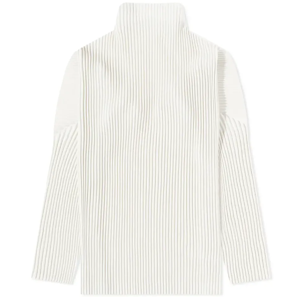 Pleated Roll Neck