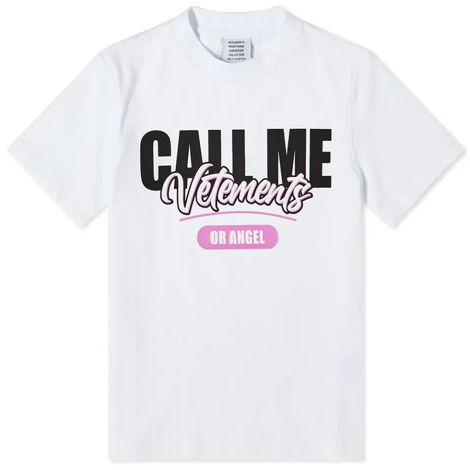Call Me Vetements Fitted T-Shirt