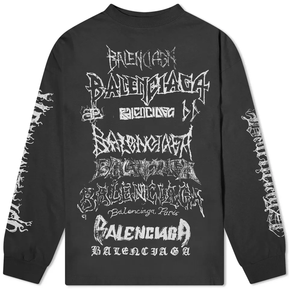 Metal Logo Long Sleeve Tee