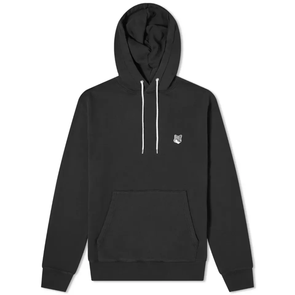 Maison Kitsuné Grey Fox Head Patch Classic Hoody