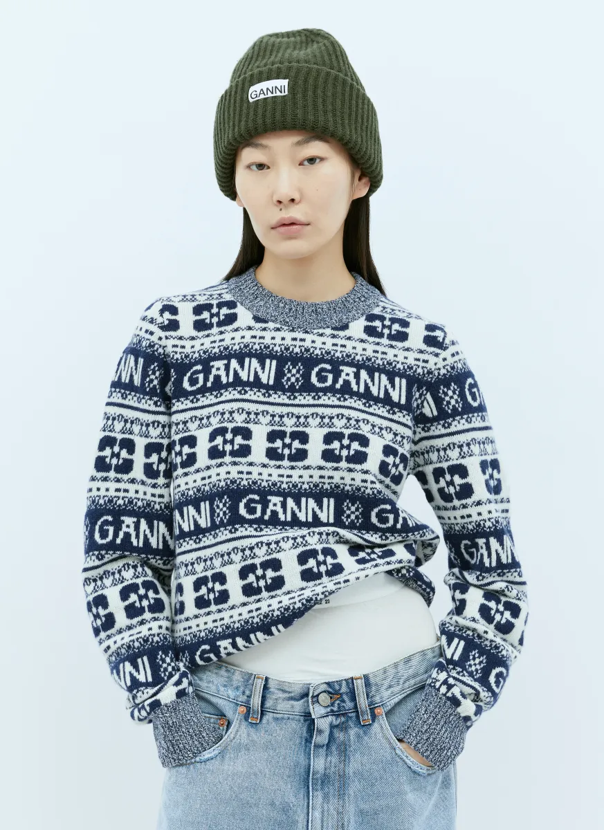 Logo Patch Beanie Hat