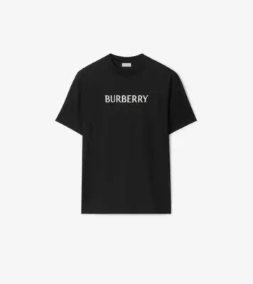 Logo Cotton T-shirt in Black