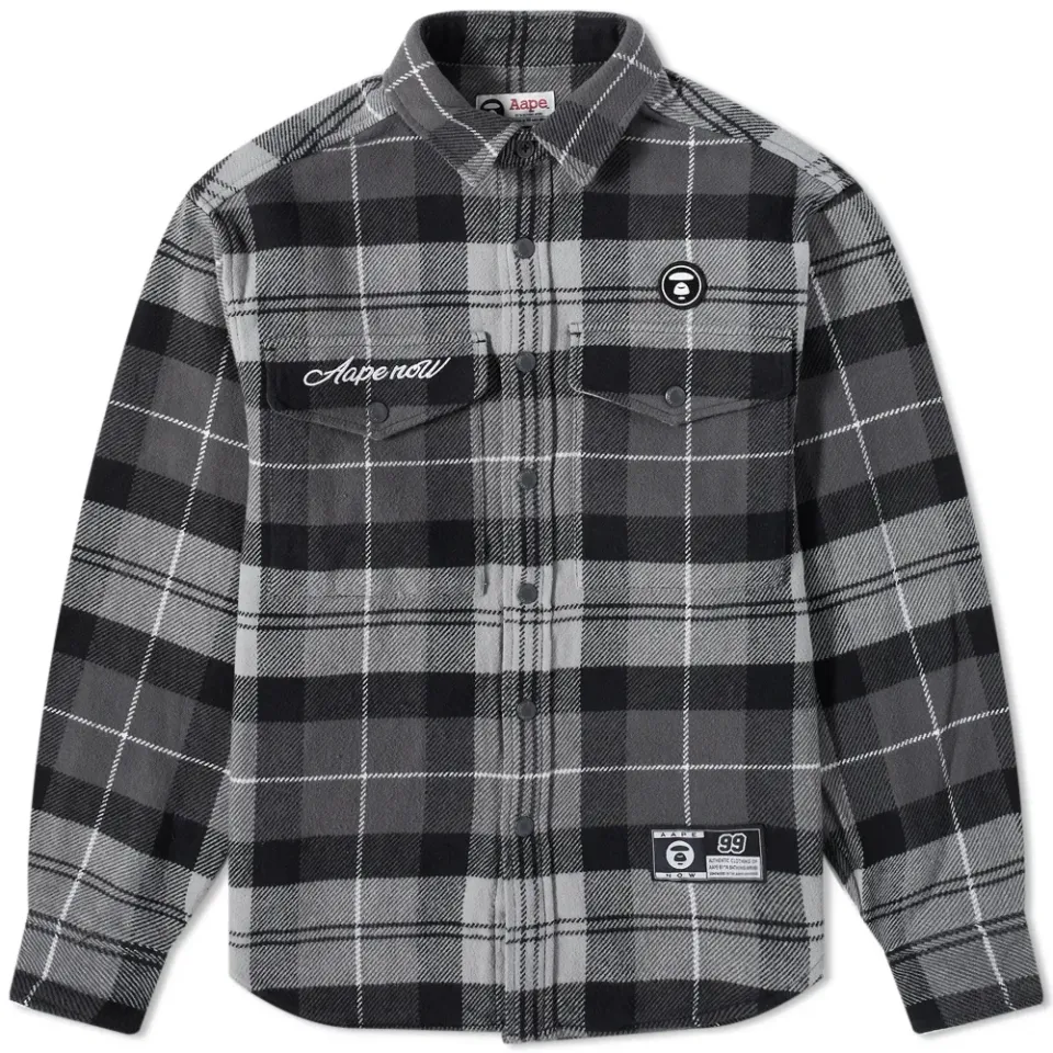AAPE Checked Flannel Shirt