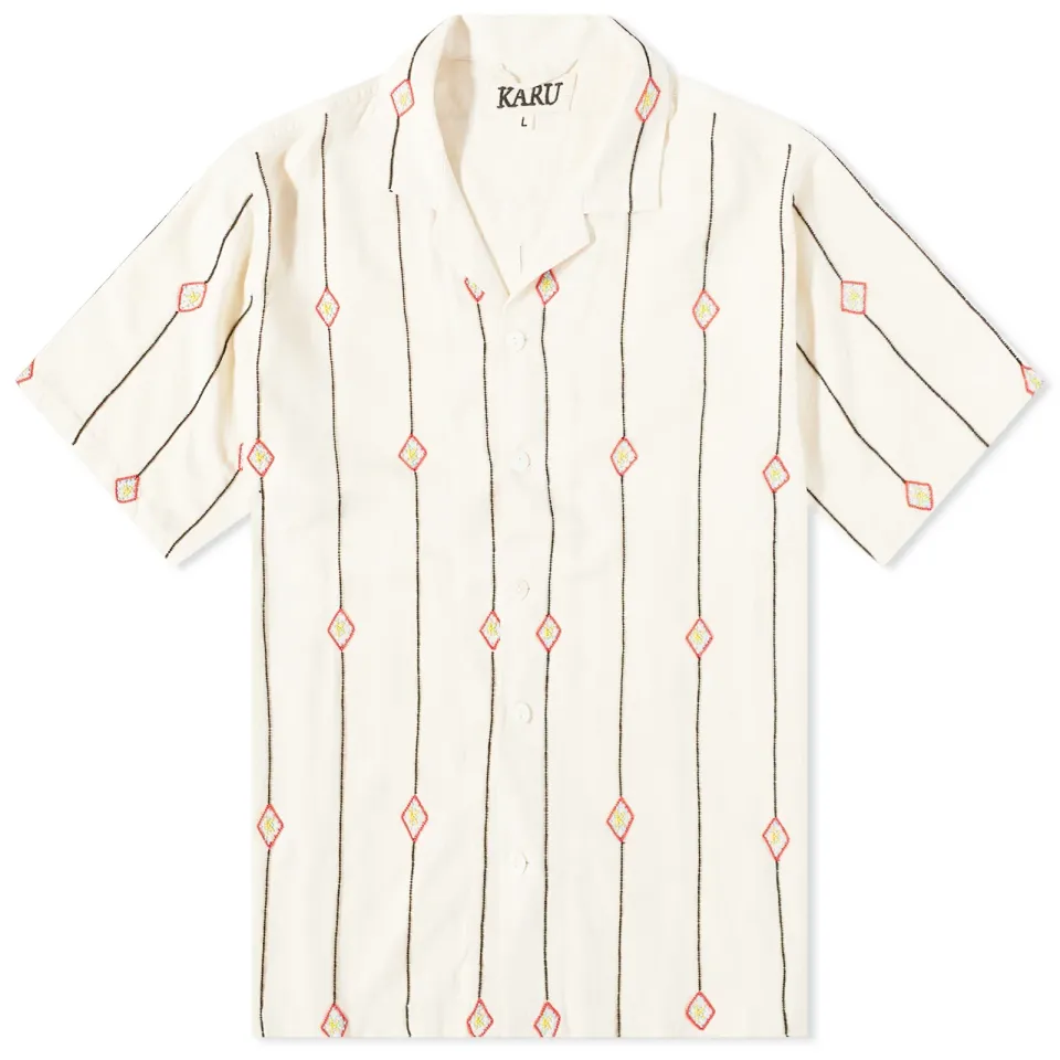 Hand Embroidered Vacation Shirt