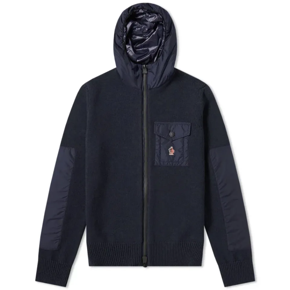 Hooded Knit Jacket