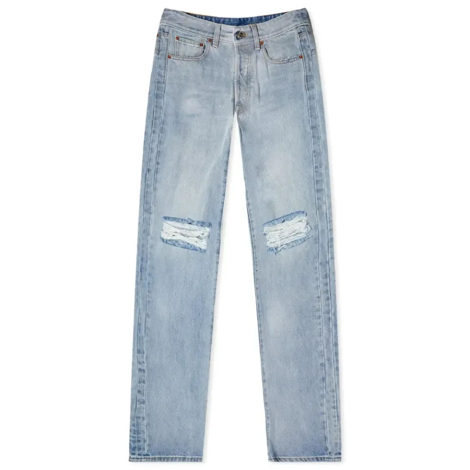 Cut-Up Destroyed Jeans