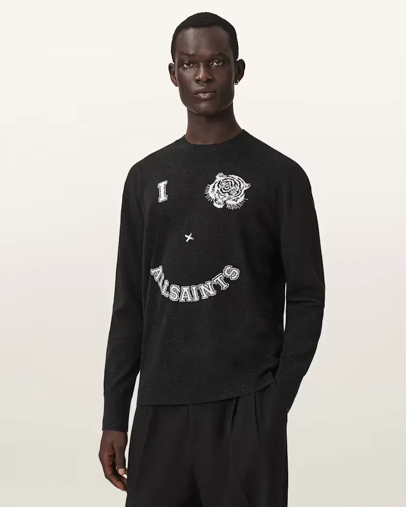 Grinner Oversized Cew Neck Jumper