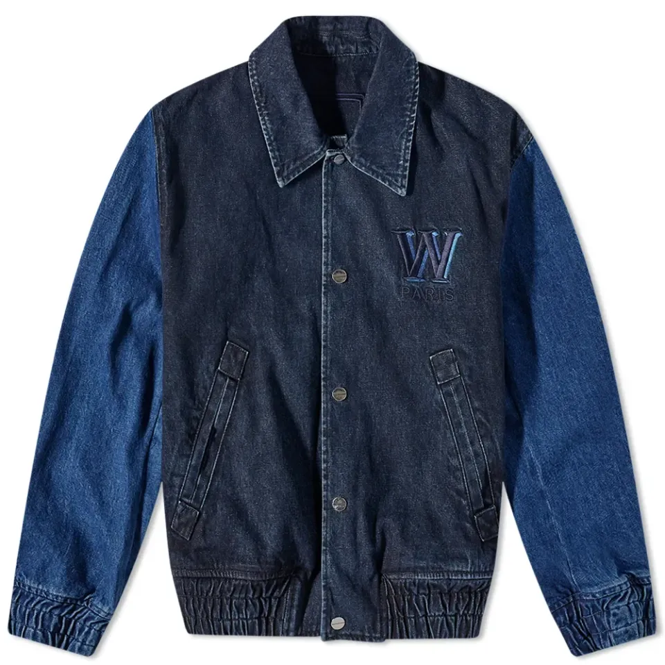 Denim Logo College Jacket