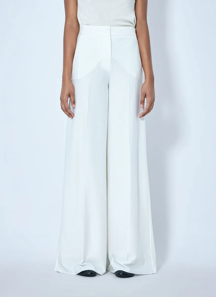 Wide-Leg Tailored Trousers