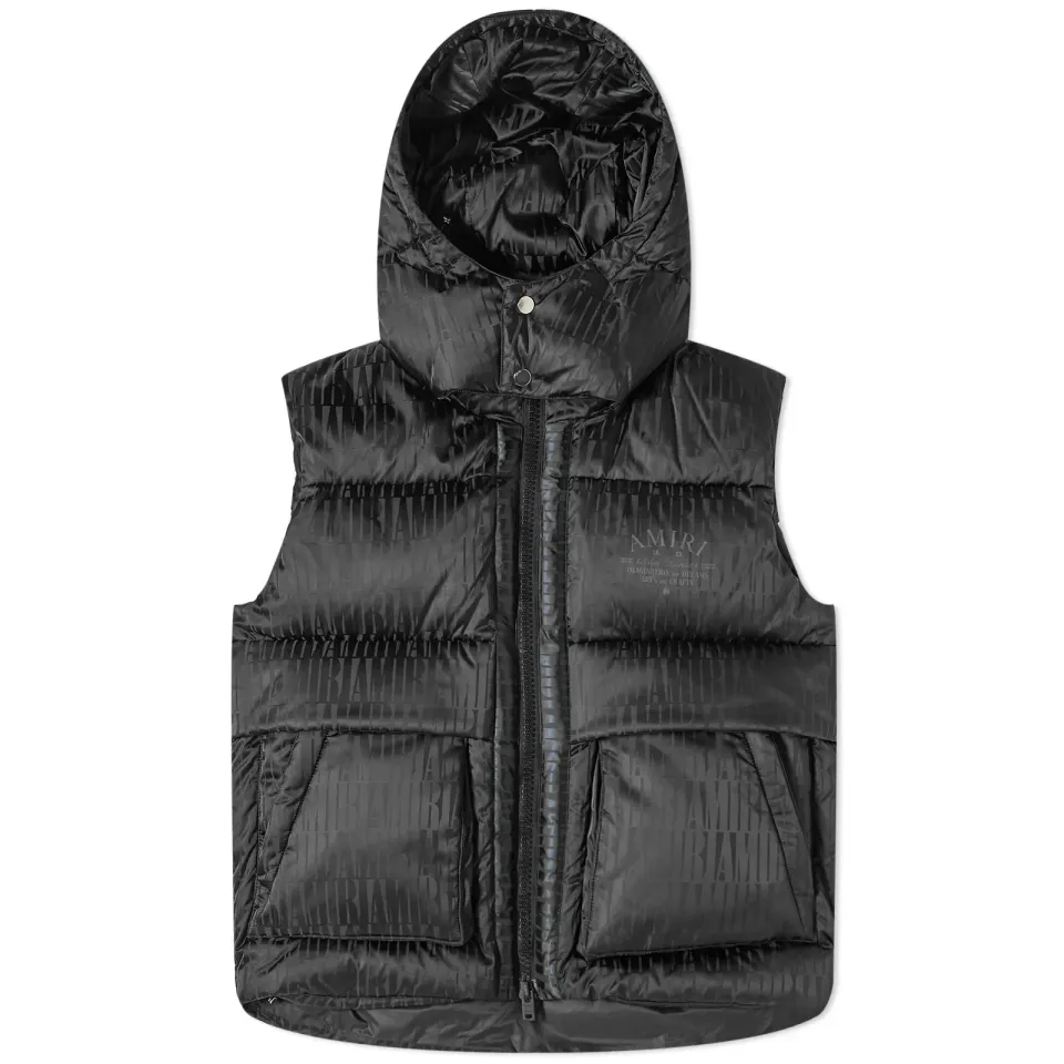 Jacquard Down Gilet