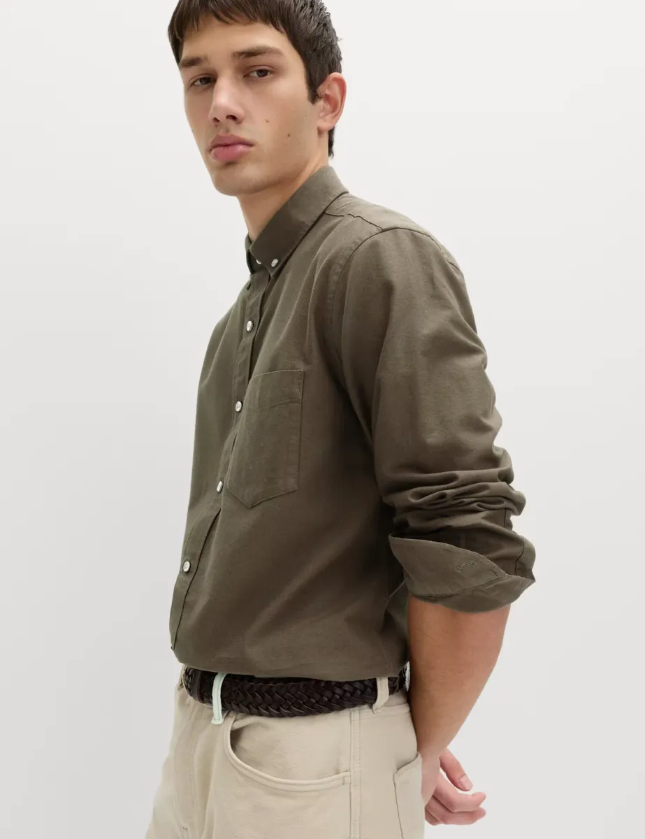 Pure Cotton Ultimate Oxford Shirt Olive