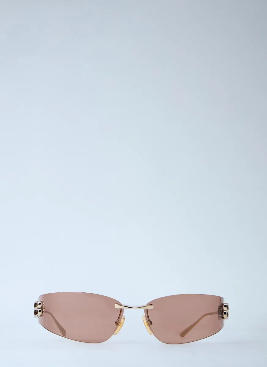 Gossip Rimless Logo Sunglasses