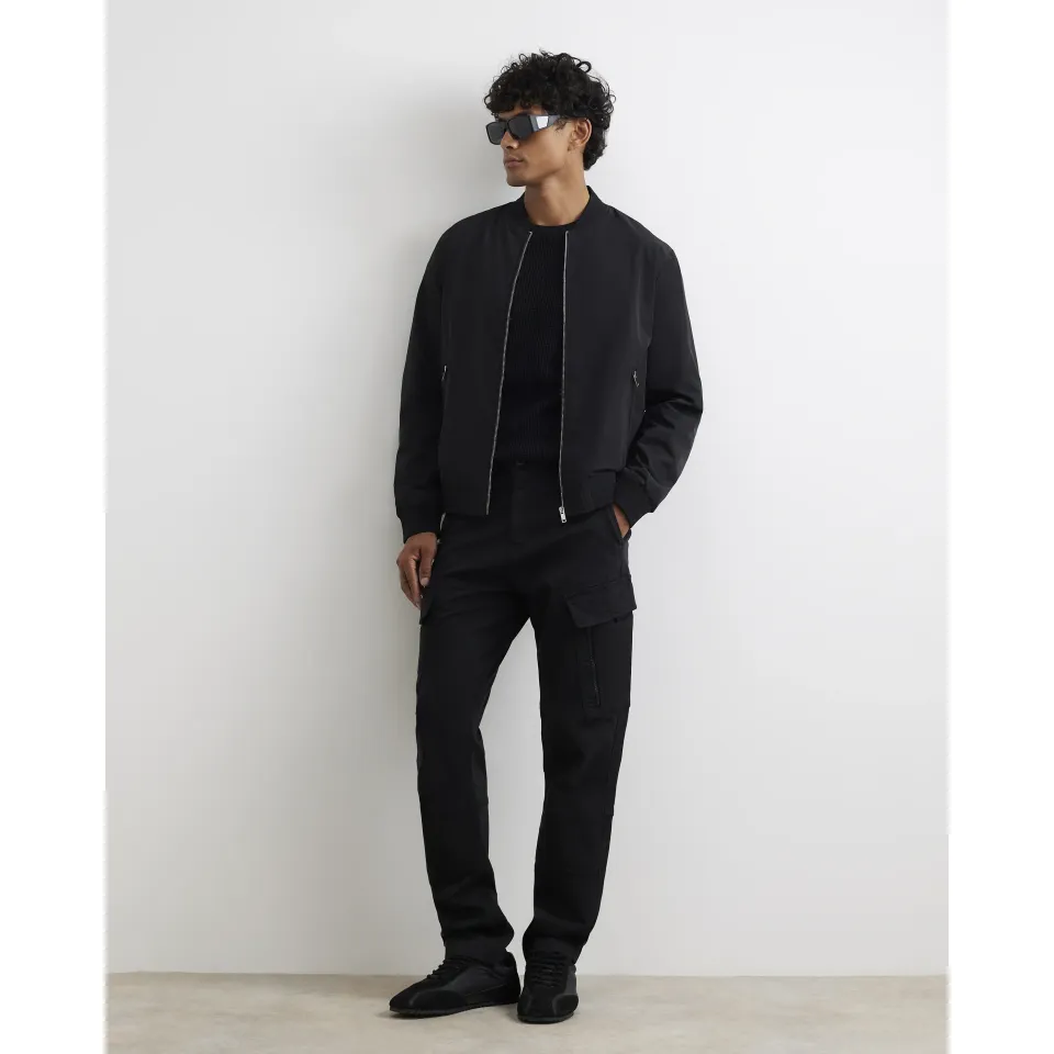 Skinny Fit Cotton Cargo Trousers