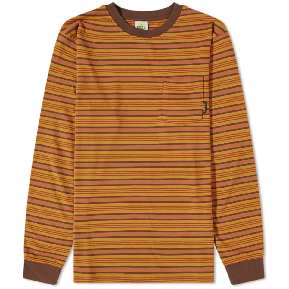 Long Sleeve Stripe Pocket T-Shirt