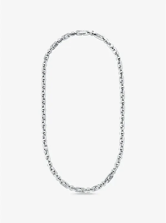 Astor Link Medium Precious Metal-Plated Brass Necklace