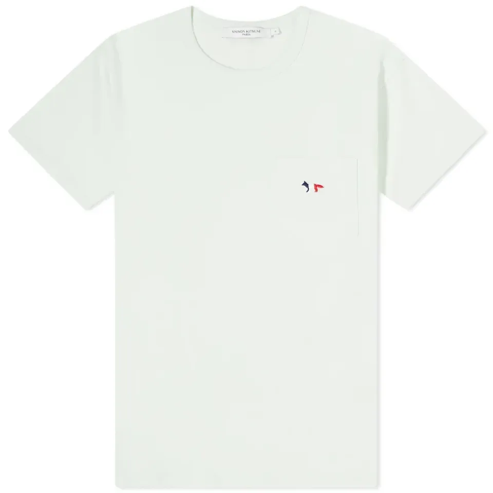 Maison Kitsuné Tricolor Fox Patch Classic Pocket T-Shirt