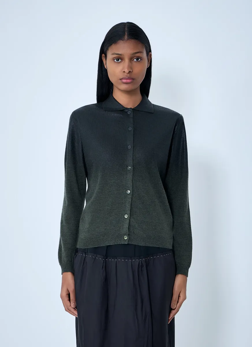 Button-Up Knit Cardigan