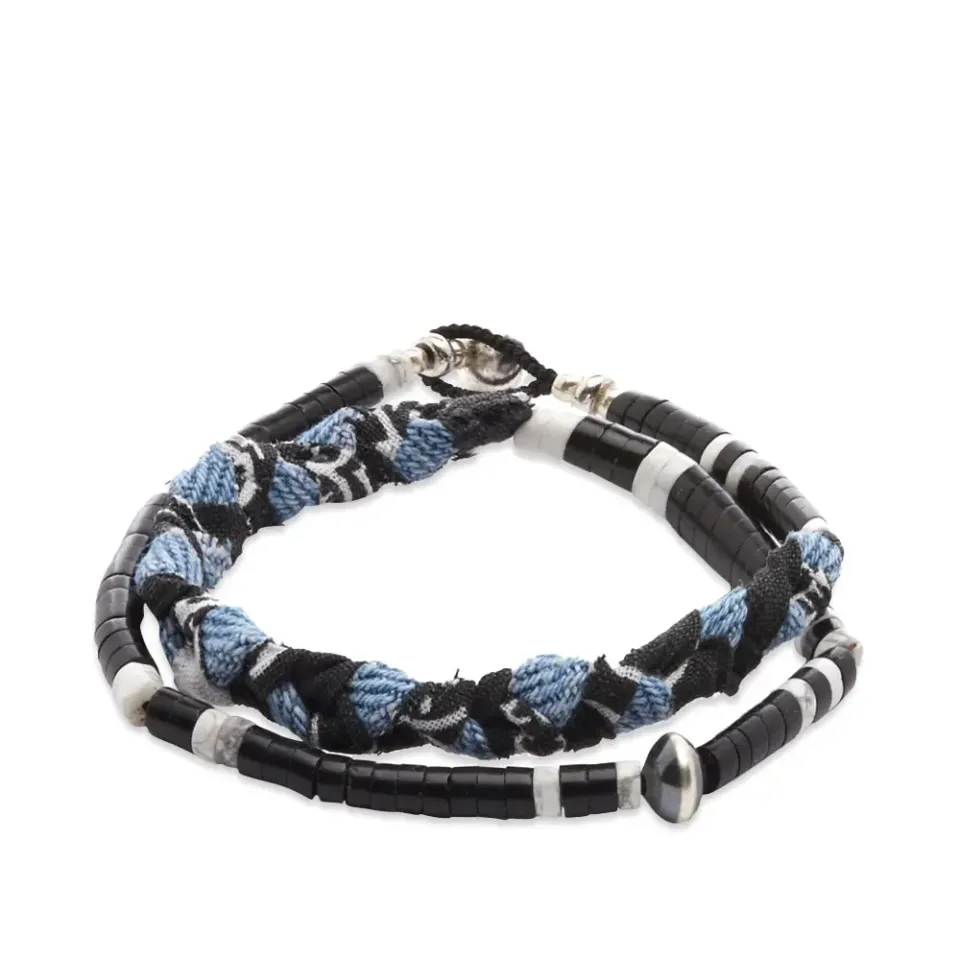 Denim Double Wrap Bracelet