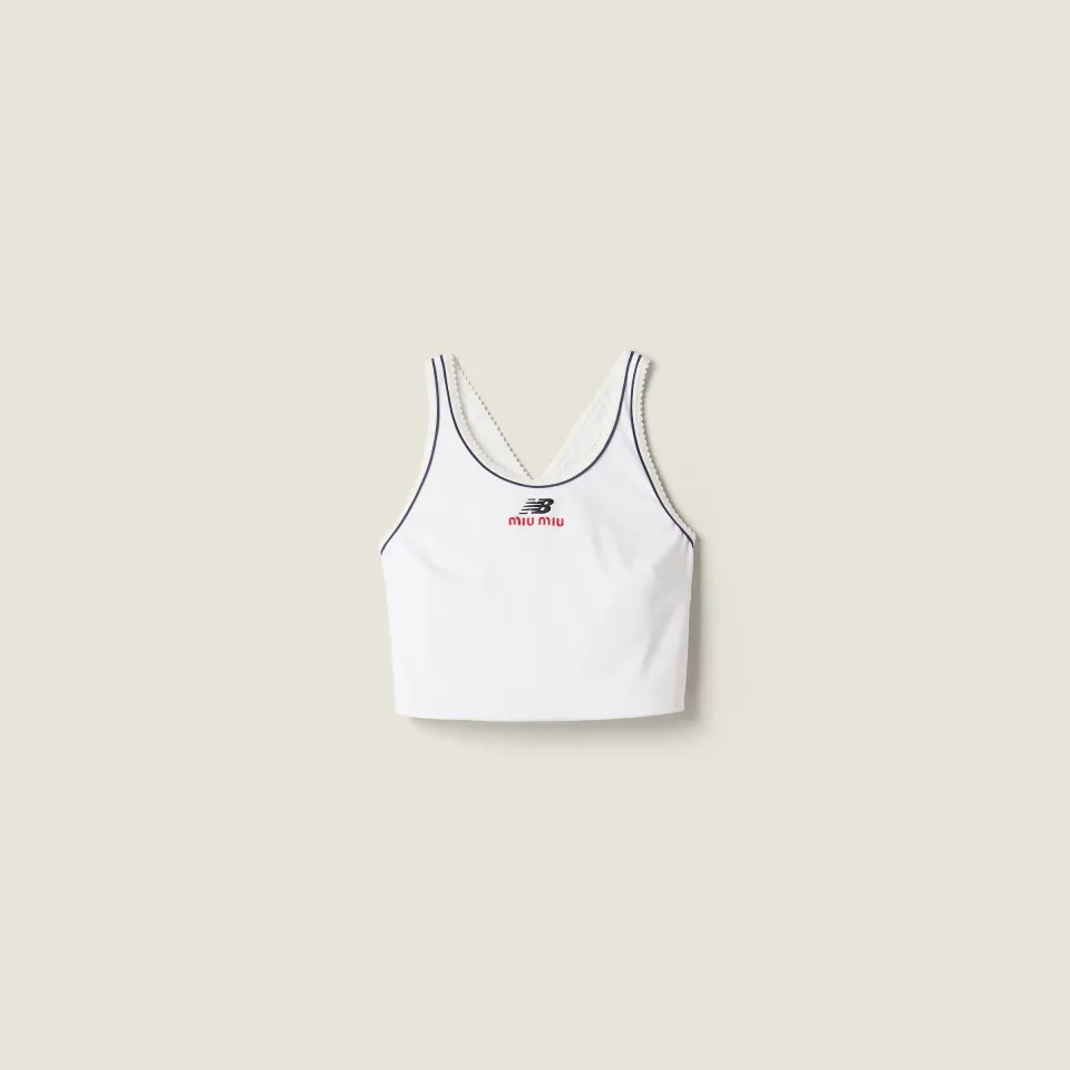 Stretch technical jersey tank top