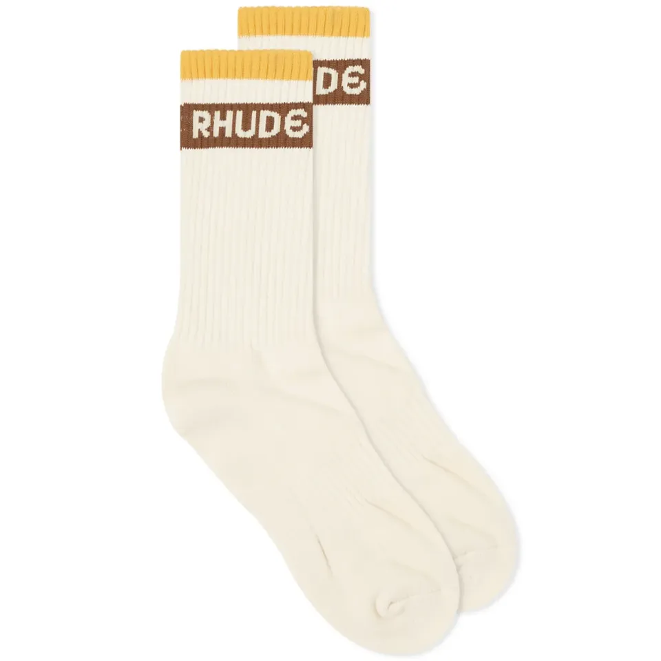Stripe Logo Sock