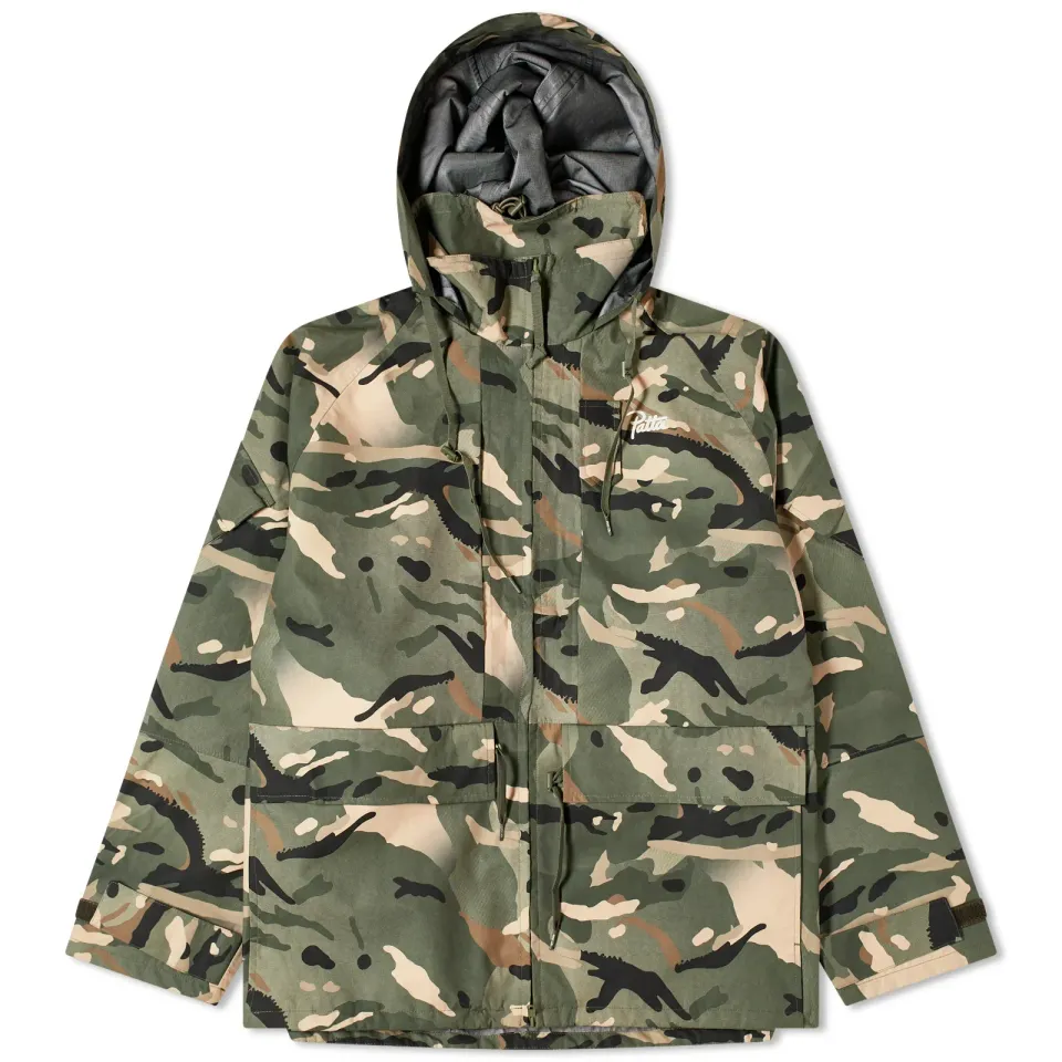 Spray Camo Nylon Tactical Parka
