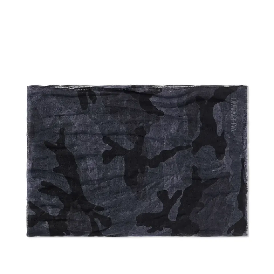 Linen Camo Scarf